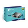 TP-LINK 5-Port Gigabit Unmanaged Desktop Switch, 4 Port PoE+, Steel Case