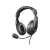 Trust 21661 1.8m Wired 3.5mm Jack Headset Black (LOG00QS01)