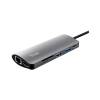 Trust Dalyx 7-in-1 Multi-port Adapter USB C Aluminium (23775)
