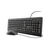 Trust TKM-250 Keyboard and Mouse Set USB QWERTY UK English Black (TRTKM250)