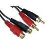 Two RCA Extension Cable (Two Phono Extension Cable) - 3 Metres