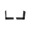 Heavy Duty Metal Bookends W140xD140mm Black - Pack of 2