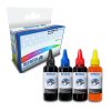 Everyday Valuepack of 4x Universal Bulk Inkjet Ink Refill Bottles - 100ml Each