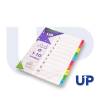 UP A4 Recycled Card Index Dividers 1-10 Set