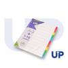 UP A4 Recycled Card Index Dividers 1-10 Set