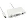 15cm Leaded USB Type C to VGA & USB Adapter with PD Function