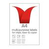ValueX 4 Per A4 Sheet Multipurpose Label 99.1x139mm - White (Pack of 400 labels)