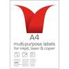 ValueX Multipurpose Matt Finish Labels 99.1x38.1mm 14 Per Page A4 Sheet White