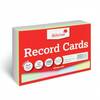 ValueX Pack of 100 Record Cards Ruled 152x102mm Assorted Colours