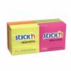 ValueX Stickn Notes 76x76mm 100 Sheets - Neon Colours 12 pack