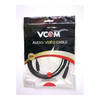 VCom 3.5mm Stereo Jack Male to Jack Female (M-F) Extension Cable - 1.8 Metres