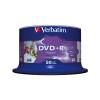 Verbatim 16x DVD+R 4.7GB 50 Discs Wide Inkjet Printable (43512) Spindle Tub