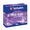 Verbatim 8x DVD+R DL Dual Layer 8.5GB - 5 Discs in Jewel Cases (43541)