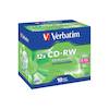 Verbatim 8-12x 80 Minute 700MB  CD-RW - 43148 - 10 Discs in Jewel Cases