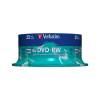 Verbatim DVD-RW Matt Silver 4.7 GB 4x Tub of 25 Discs (43639)