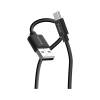 Verbatim Essentials Sync & Charge USB-A to C Cables 1m Black & White Pack of 2 (