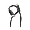 Verbatim Essentials Sync & Charge USB-C to Lightning Cable Black & White Pack of