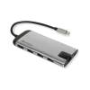 Verbatim Laptop Multi-port Hub USB C Black Silver (49142)