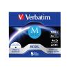 Verbatim M-Disc Blu-ray BD-R XL 100 GB 4x Tub of 5 Discs (43834)