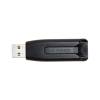 Verbatim V3 256 GB Flash Drive USB 3.0 Black (49168)