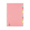 A4 Manilla Dividers 12-Part Pink with Assorted Tabs - WX01515